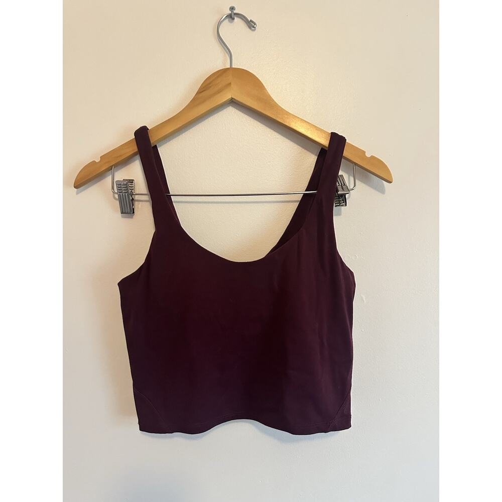 Quince Long Line Women’s Purple Bra - Sports Bra Athletic Tank Size Small